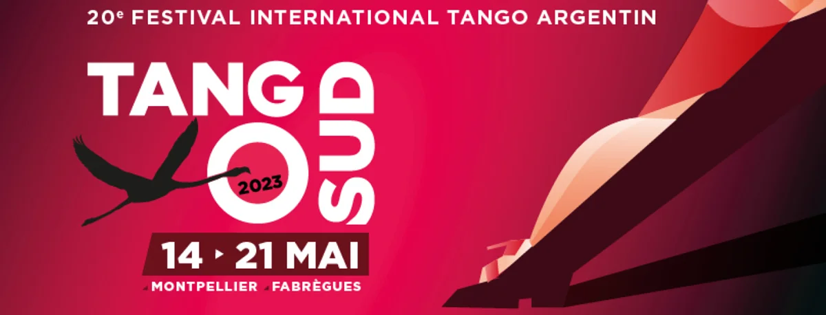 Création identité graphique pour le Festival TangoSud 2023 à Montpellier, bannière digitale