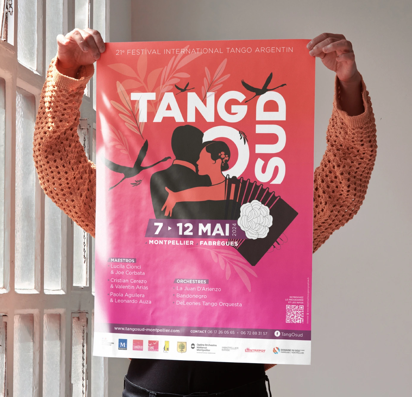 création graphique et identité viusuelle du festival international de tango argentin de Montpellier en 2024