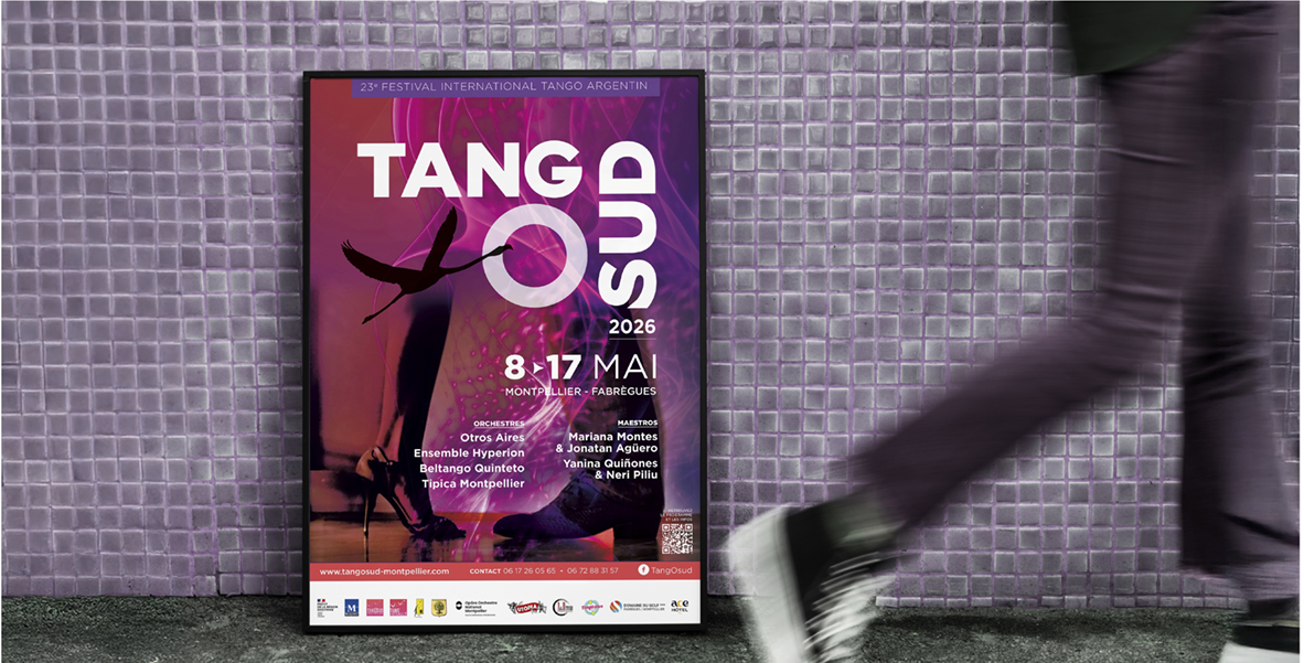 Affiche festival tango argentin Tangosud à Montpellier édition 2026