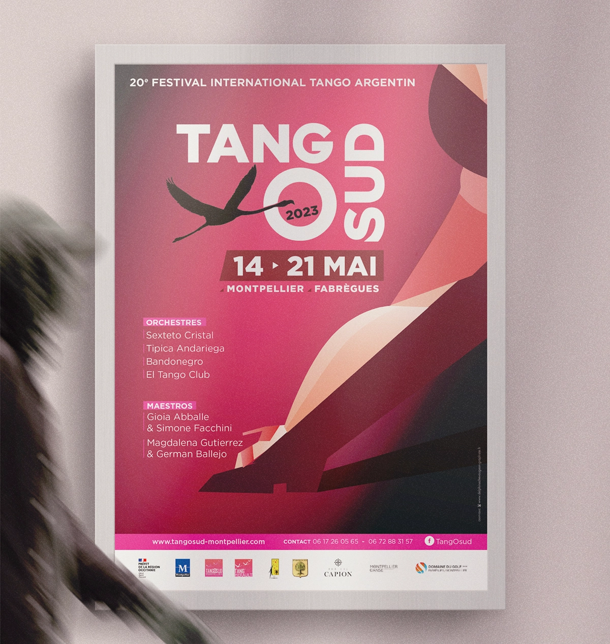Affiche festival tango argentin Tangosud à Montpellier édition 2025